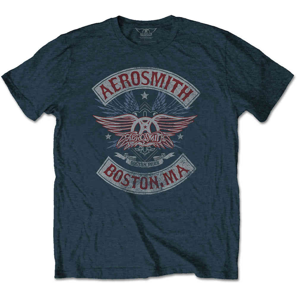 Aerosmith - Boston Pride Tshirt Homme - Bleu
